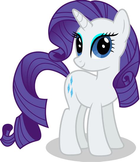 Mlp Fim Rarity Happy Vector 3 By Luckreza8 On Deviantart