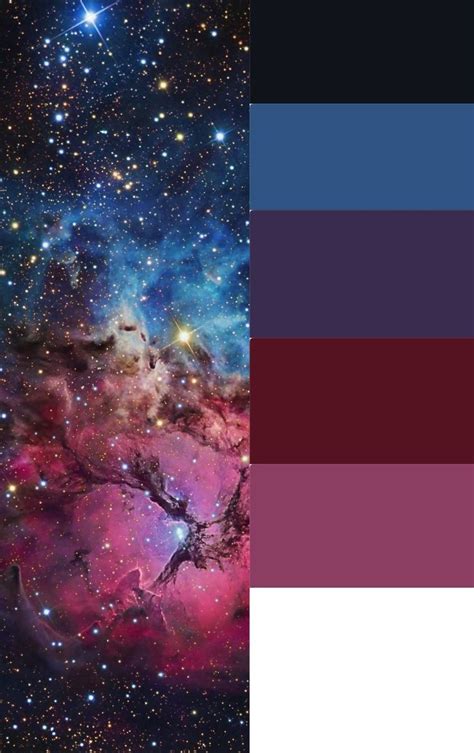 Nebula Color Pallet Color Palette Design Color Palette Galaxy Colors