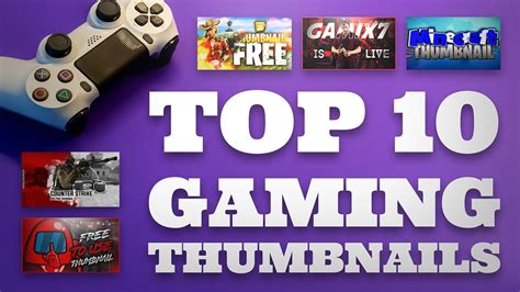 Top 10 Gaming Thumbnail Templates Free Download Youtube