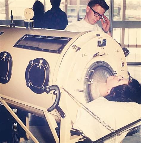 Throwbackthursday Testing Out A Respiratory Therapy Iron Lung Ventilator In The 1960s Nait