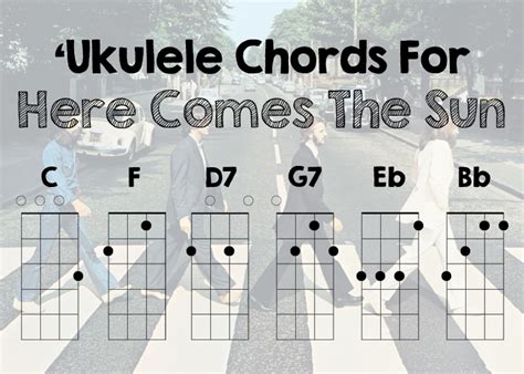 At the end of each chorus the lyrics sun, sun, sun, here it comes are played in a ⅜ time signature which simply. "Here Comes The Sun" By The Beatles | Live Ukulele
