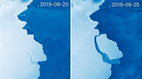 315 Billion Tonne Iceberg Breaks Off Antarctica Bbc News