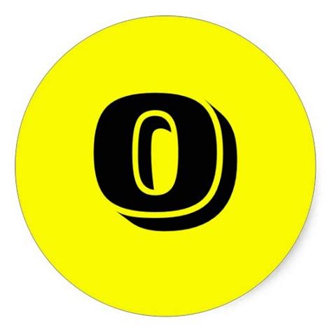 0 Large Round Yellow Number Stickers By Janz Number Stickers
