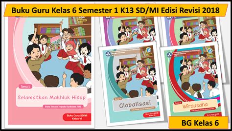 Buku Guru Kelas 6 Semester 1 K13 Sdmi Edisi Revisi 2018