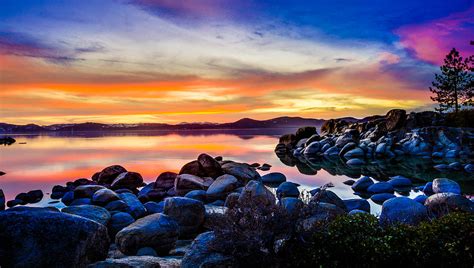 Divers Cove Lake Tahoe Sunset Photograph By Scott Mcguire