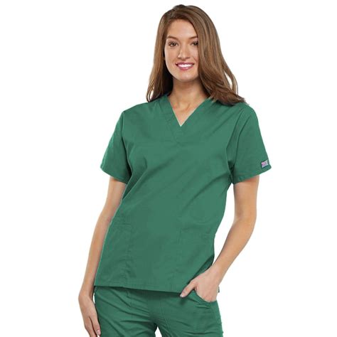 Cherokee Workwear 4700 Scrubs Top Womens V Neck Surgical Green