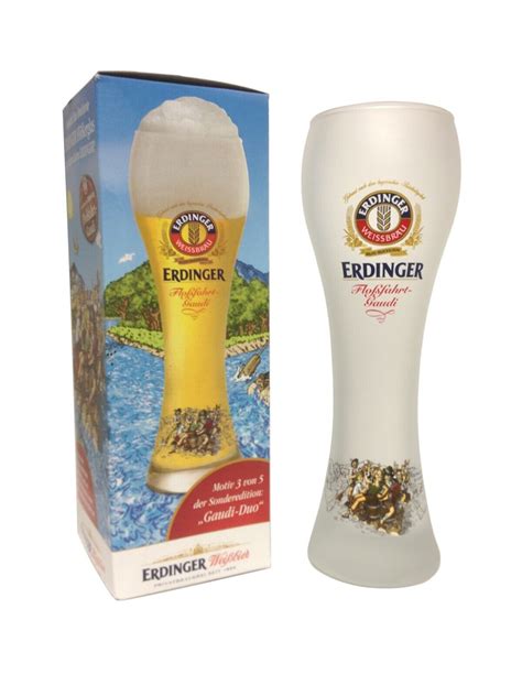 Set Of 2x Erdinger And 1x Weihenstephan Beer Glass 05 Liter New Ebay