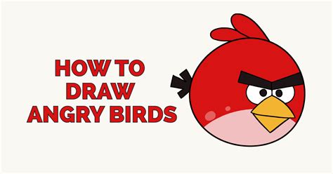 How To Draw Red Bird From Angry Birds Star Wars Angry Bird Space