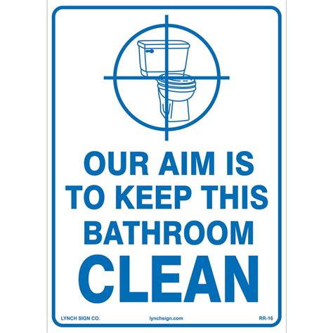 Keep The Bathroom Clean Sign Image Of Bathroom And Closet