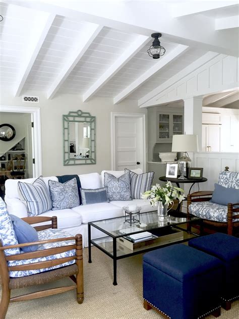 Blue And White Casual Beach Cottage Classic Casual Home