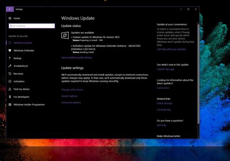 Update Windows 10 1803 Is Also Rolling Out Over Windows Update