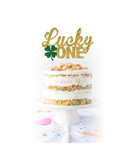 Lucky One Cake Topper Lucky One First Birthday Party Lucky Etsy