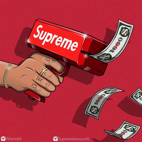 Money And Supreme Wallpapers Wallpaper Cave