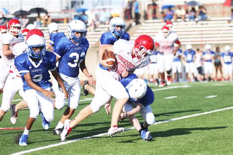 Goats Look Impressive In First Football Scrimmage Against Waco Connally