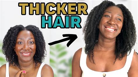 How To Thicken Your Thinfine Natural Hair With One Step Adede Youtube