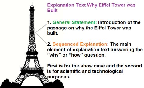 Why Eiffel Tower Was Built Example Explanation Text Kelas Bahasa