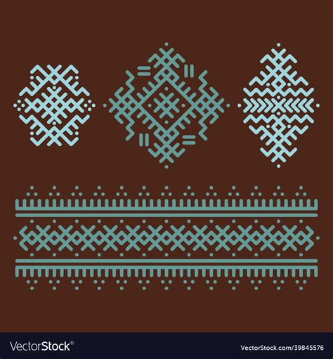 Image Of Traditional Berber Tattoos Royalty Free Vector