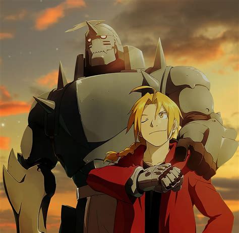 Fullmetal Alchemist Nube Cielo Anime Jap N Alphonse Elric Edward