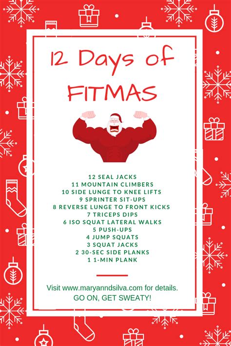 12 Days Of Fitmas Full Body Workout At Home Christmas Workout