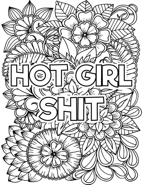 10 Adult Curse Words Coloring Pages Adult Coloring Pages Etsy Sweden