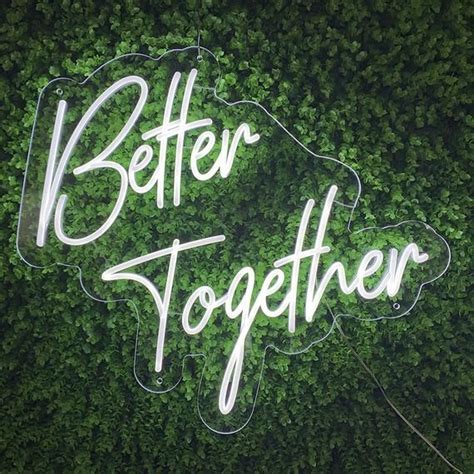 Better Together Bright Sign Neon Wall Sign Better Together Sign For Party Neon Sign Custom