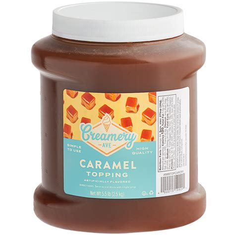 Creamery Ave Caramel Dessert Sundae Topping 12 Gallon