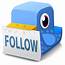 Bird Follow Icon  Twitter Block Iconset Fast Design