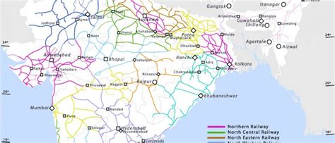 India Railway Map Maps Of India