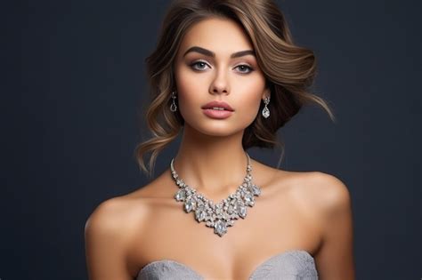 Premium Ai Image Generative Ai Beautiful Girl With Set Jewelry Woman