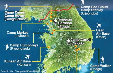 Us Military Bases South Korea Map
