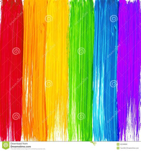 Bright Rainbow Paint Strokes Background Rainbow Paint Paint Strokes