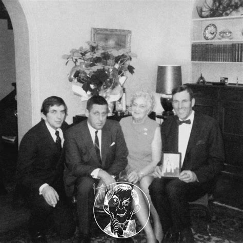 JonathanFrid With His Mother Flora And His Brothers Kenn And Doug