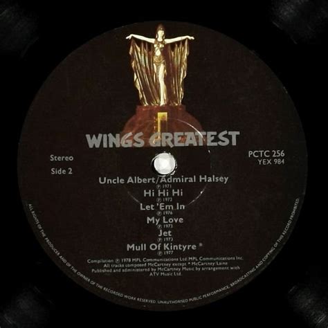 Wings 1978 Wings Greatest Виниловая пластинка в интернет магазине Av