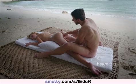 Erotic massage on the beach