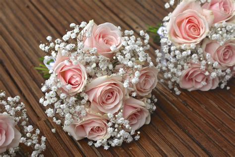 Blush Pink And Gypsophila Wedding Vintage Bouquet Wedding Wedding