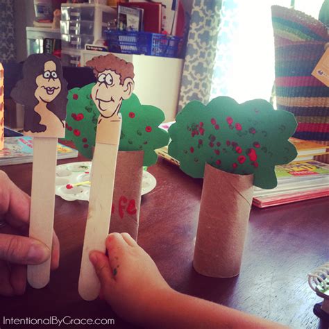 Adam And Eve In The Garden Preschool Activity And Craft Bible Story