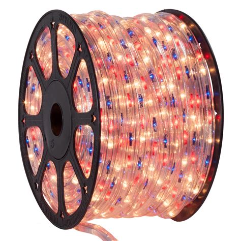 Rope Light 150 Blue Red Clear Rope Light Commercial Spool 120 Volt