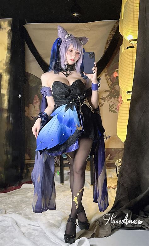 genshin impact keqing gown cosplay haneame r cosplaynation