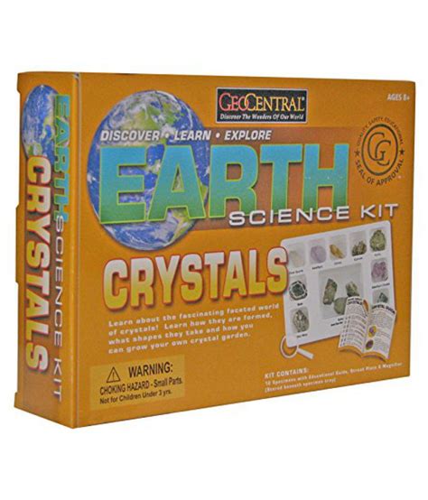 Geocentral 12 Piece Crystals Earth Kids Educational Science Project Kit