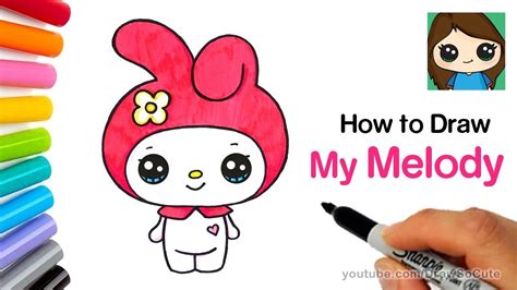 How To Draw My Melody Easy Sanrio