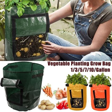 Vegetable Plant Grow Bag Potato Grow Planter Pe Cloth
