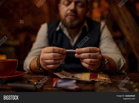 Man Drooling Cigarette Image And Photo Free Trial Bigstock