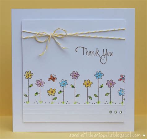 Simple Thank You Card Handmade Thank You Cards Thank U Cards Thanks