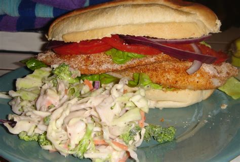 Confessions Of A Food Whore Blackened Tilapia Sandwicheswraps
