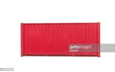 Red Shipping Container Stock Fotos Und Bilder Getty Images