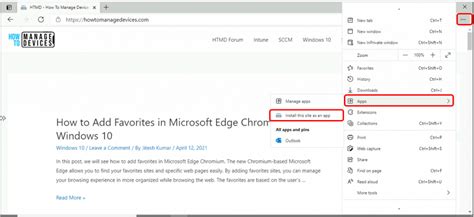 How To Install Progressive Web App In Microsoft Edge Chromium