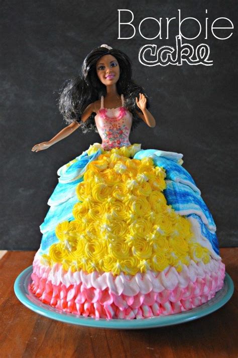Black Barbie Cake | Barbie cake, Cake decorating, Cake