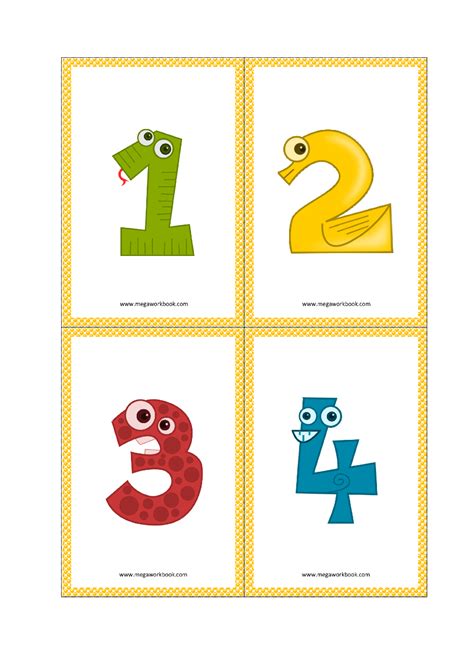 Learn Numbers With Free Printable Flashcards