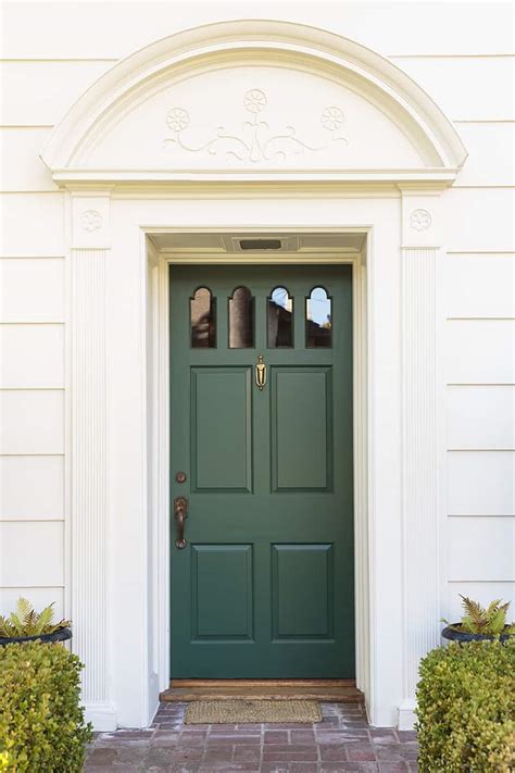 17 Green Front Door Ideas To Bring Harmony To Your Home With Pictures