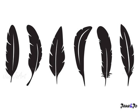 Feather SVG Feathers SVG Feather Clipart cricut Feather